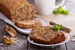 26886428 – vegan banana carrot bread with oats and nuts