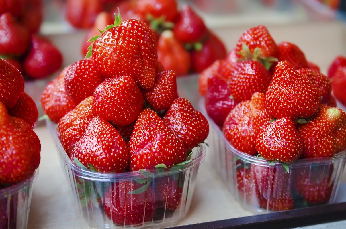 Strawberry at market