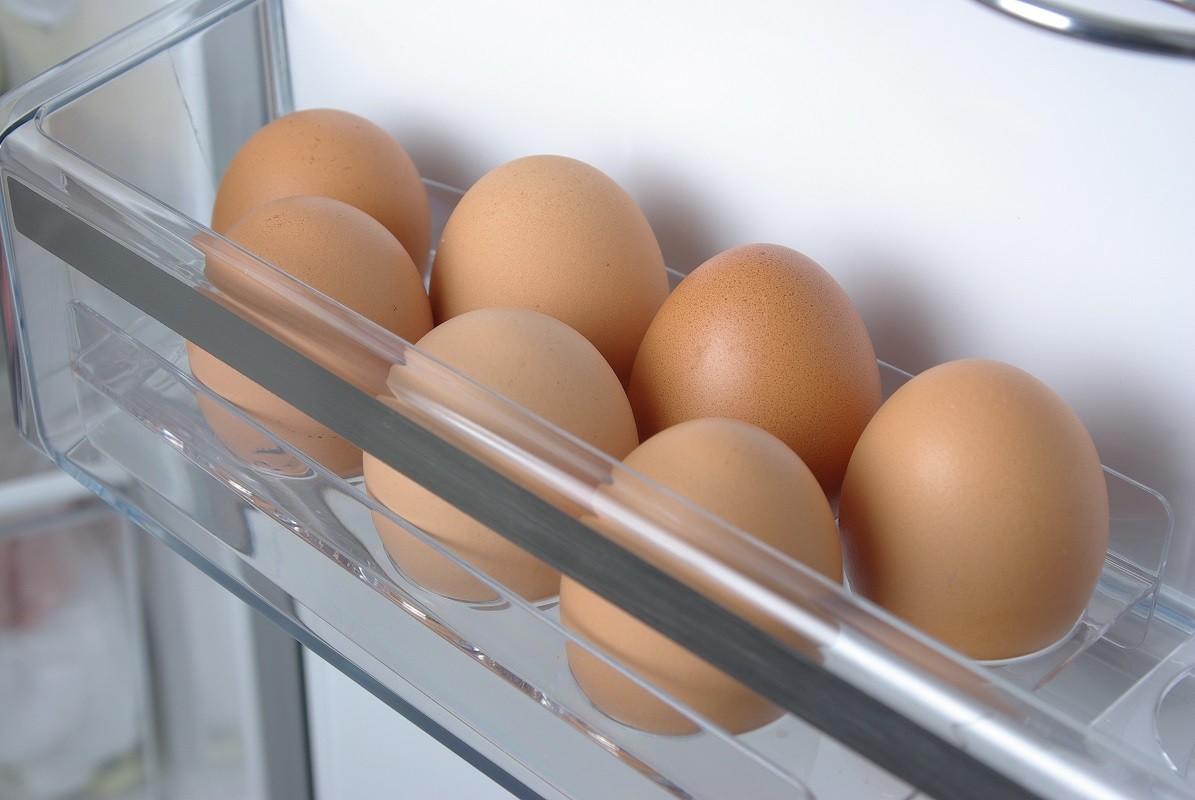 11926316 – chicken eggs in the fridge