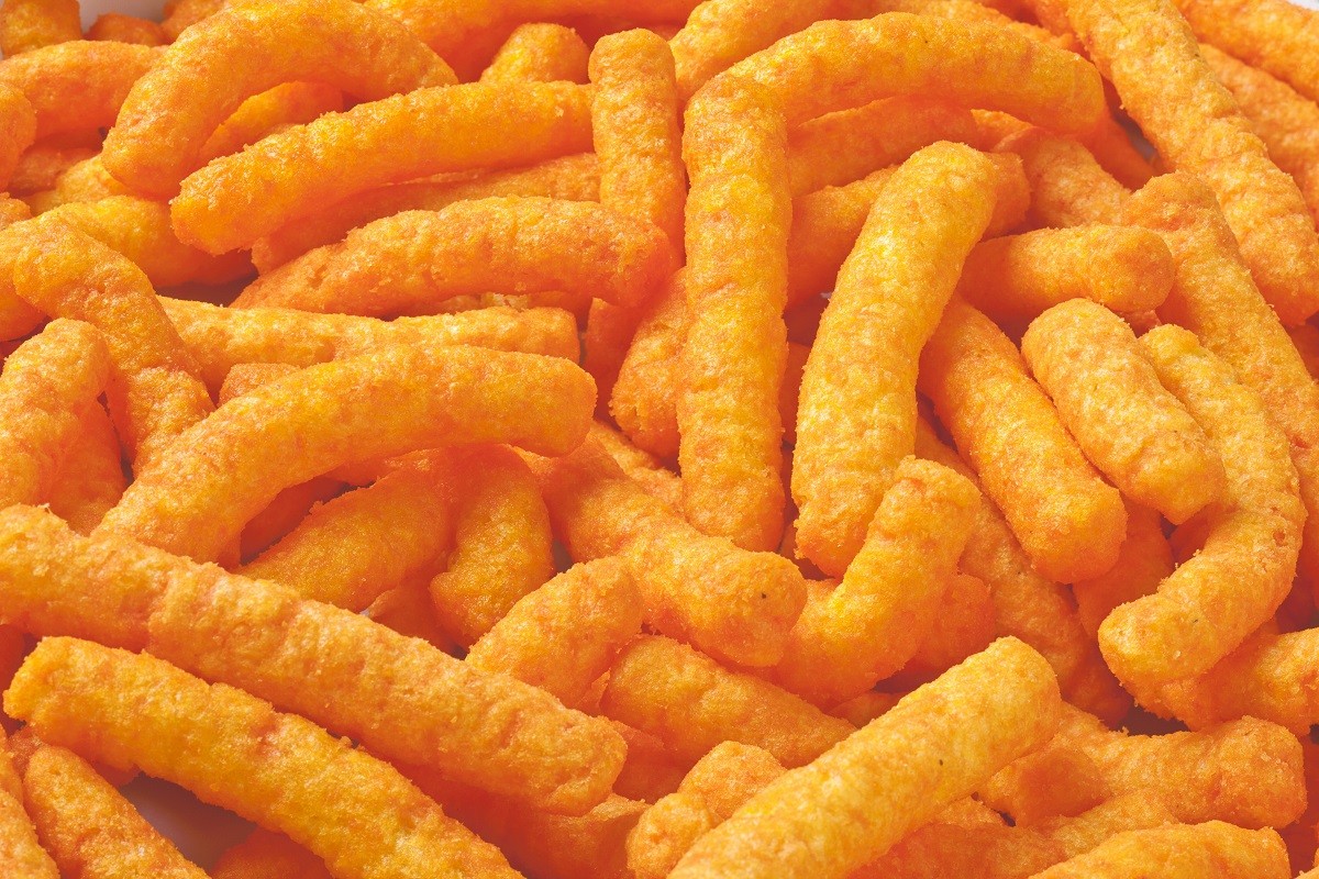 17169524 – closeup shot of yummy cheese puffs