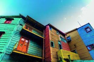 Colorful houses on Caminito street in La Boca neighborhood, Buenos Aires