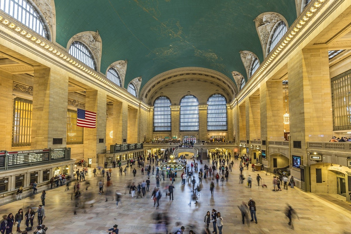 people at Grand Central Terminal, New York City