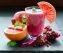 Healthy fruit smoothie with grapefruit and pomegranate