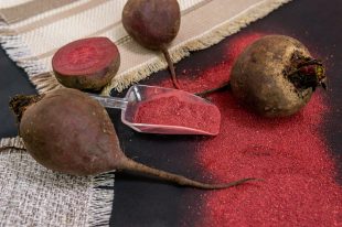 beetroot organic beats in powdered form ready for use. gluten-free beetroot flour