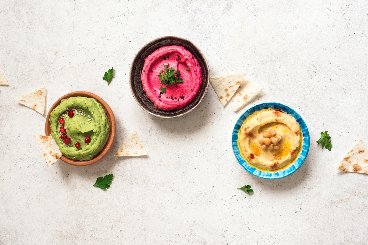 Colorful Hummus Set