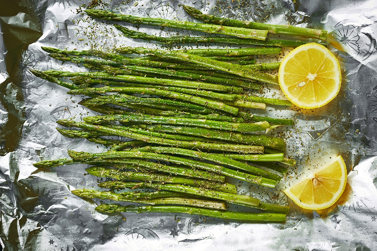 baked asparagus with lemon