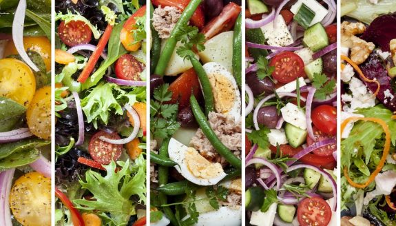 Collage of Healthy Salads