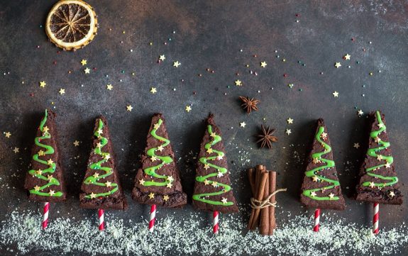 Brownies Christmas Trees