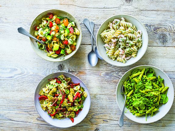 Four ways with pasta salad