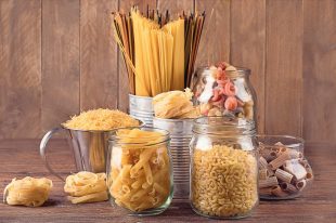 Different types of Italian pasta