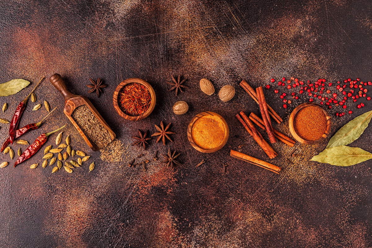 Spices ingredients for cooking. Spices concept.