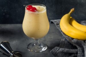 Homemade Dirty Banana Daiquiri Cocktail