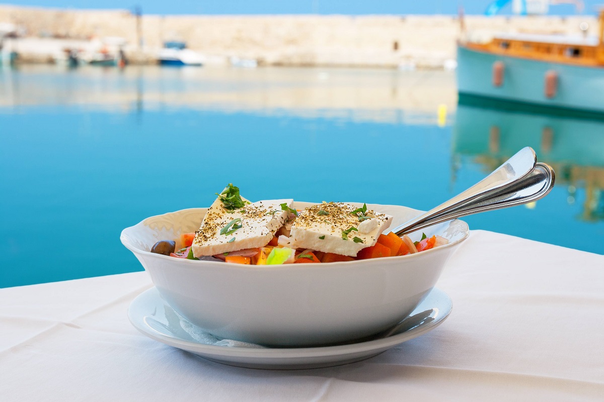 Greek salad. Crete