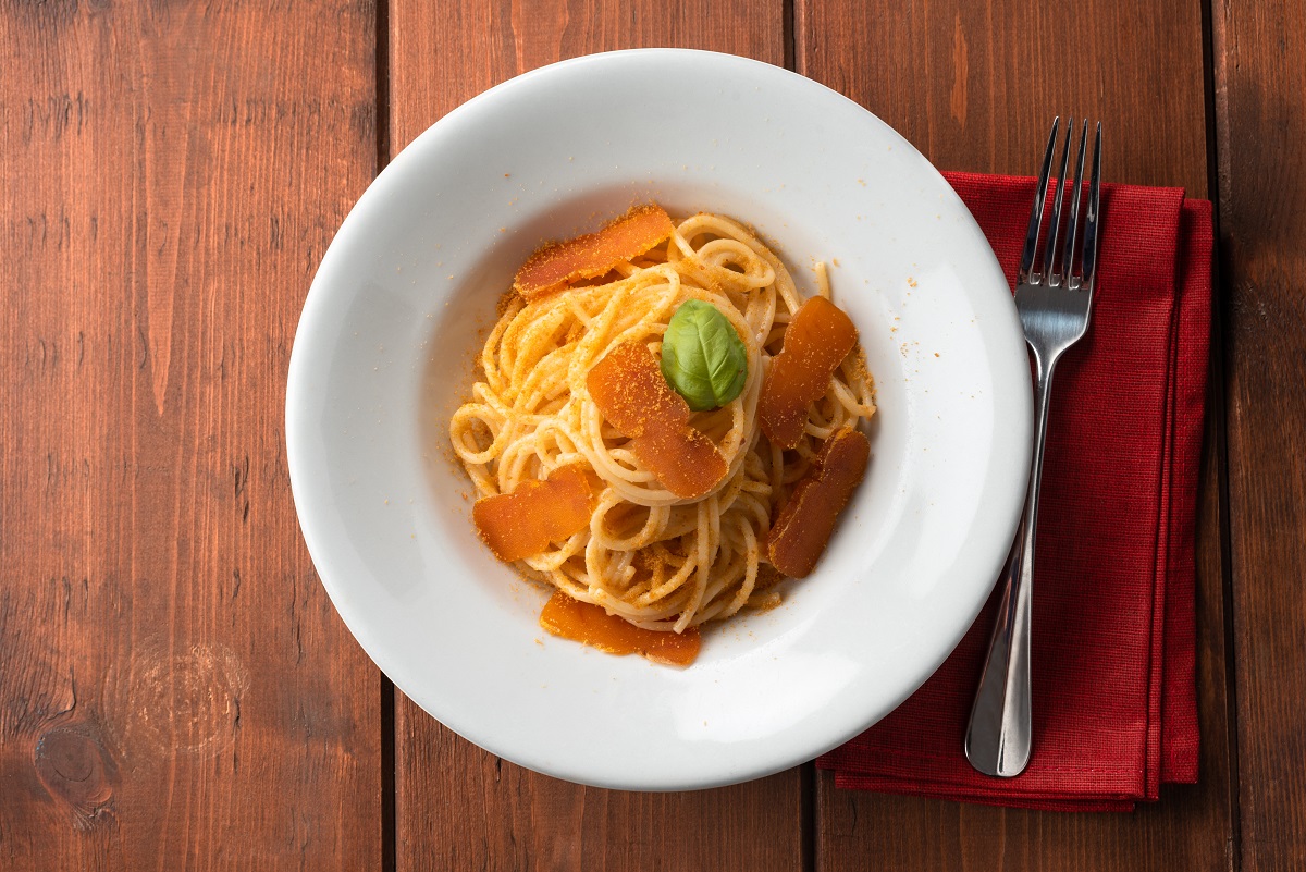 Dish,Of,Delicious,Spaghetti,With,Bottarga,,Typical,Sardinian,Cuisine