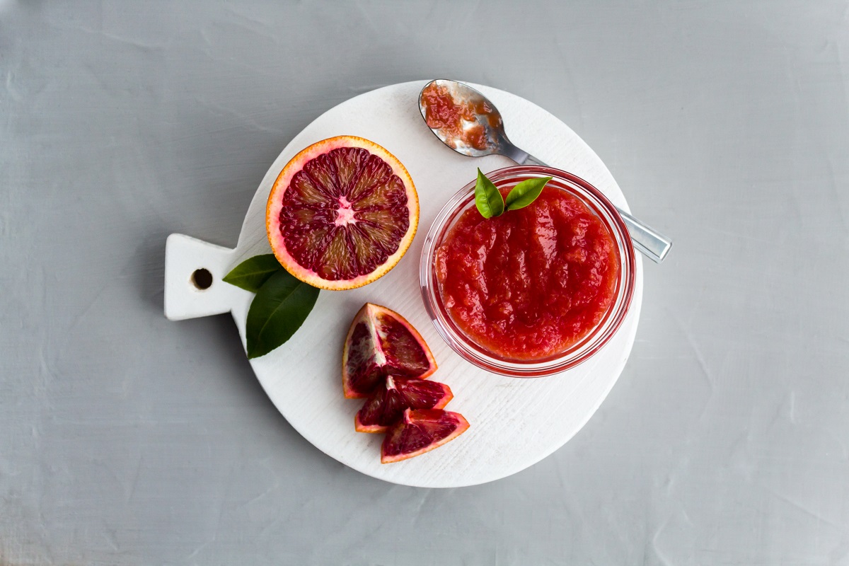 Homemade,Orange,Jam,From,Red,Oranges,In,A,Plate.,Natural,