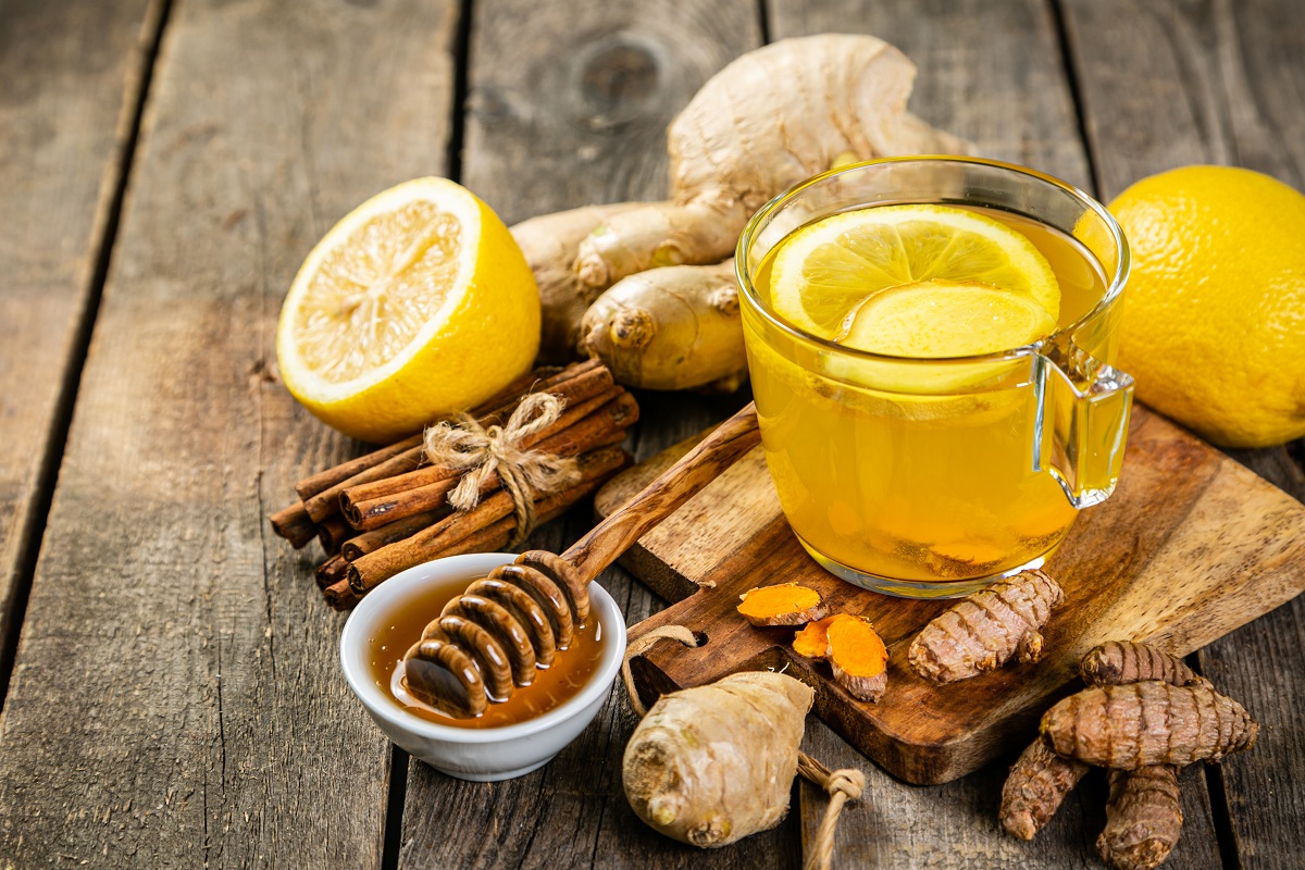 Fall,Immune,System,Booster,-,Ginger,And,Turmeric,Tea,And