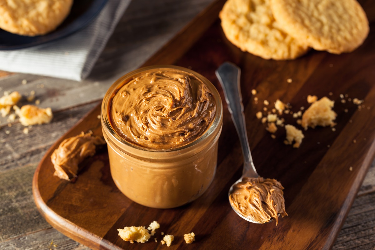 Homemade,Sweet,Cookie,Butter,In,A,Jar