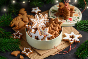 Christmas,Gingerbread,Stars,Cookies,In,A,Can,On,A,Dark