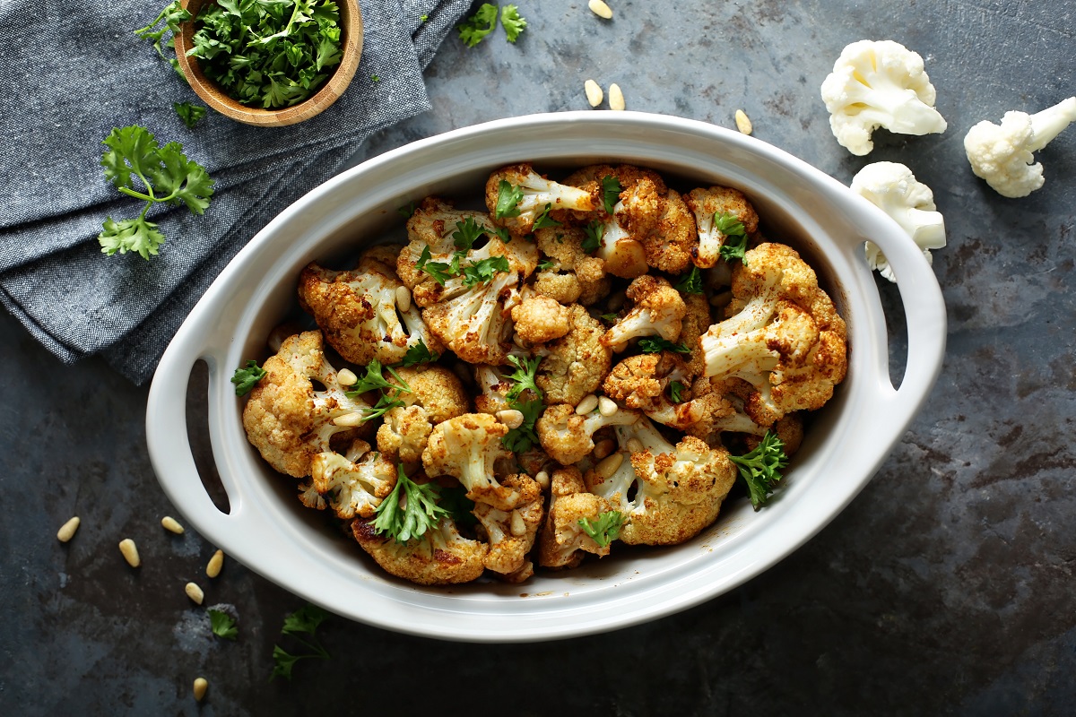 Roasted,Cauliflower,With,Pine,Nuts,And,Fresh,Parsley